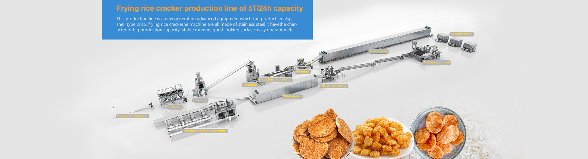 Frying rice cracker 5T