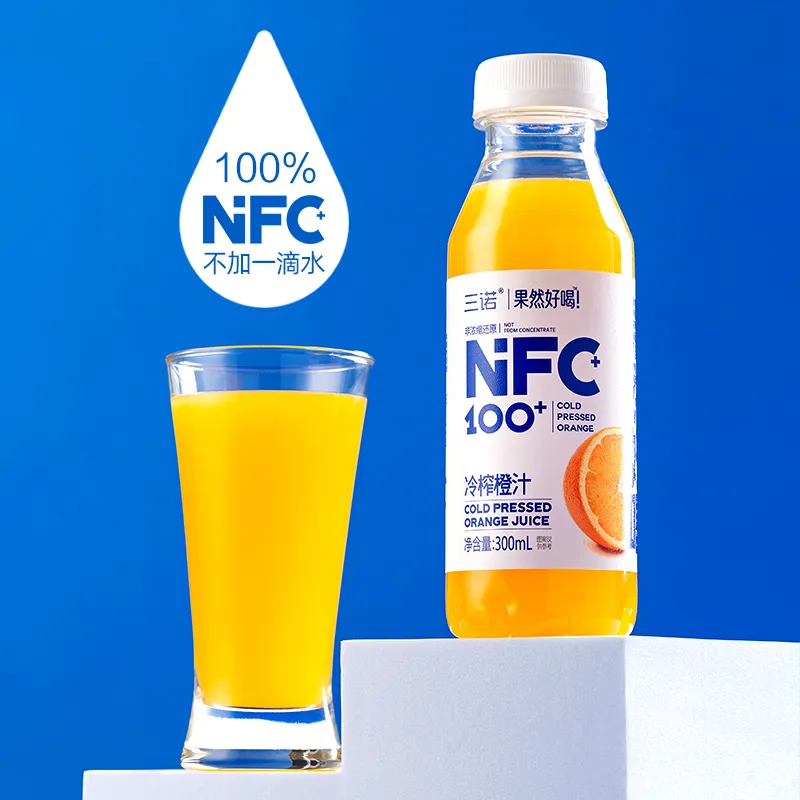 Саньно NFC холодного отжима свежевыжатый 100% сок апельсиновый “Вкус настоящего сока”